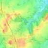 Topografische kaart Oombergen, hoogte, reliëf