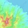 Topografische kaart Le Lorrain, hoogte, reliëf