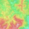 Topografische kaart Pontinvrea, hoogte, reliëf