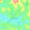 Topografische kaart Bakersville, hoogte, reliëf