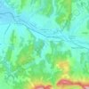 Topografische kaart Aouste-sur-Sye, hoogte, reliëf