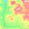 Topografische kaart Alia, hoogte, reliëf