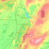 Topografische kaart Virginia, hoogte, reliëf