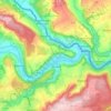 Topografische kaart Reisdorf, hoogte, reliëf