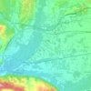 Topografische kaart Carracedelo, hoogte, reliëf