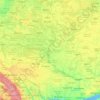 Topografische kaart Dnjepr, hoogte, reliëf