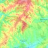 Topografische kaart Barão de São João, hoogte, reliëf