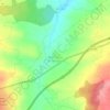 Topografische kaart Berrocalejo de Aragona, hoogte, reliëf