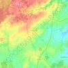 Topografische kaart Plumaudan, hoogte, reliëf