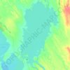 Topografische kaart Churchill Lake, hoogte, reliëf