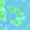 Topografische kaart Lennox Island, hoogte, reliëf