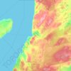 Topografische kaart Portugal Cove - St. Philips, hoogte, reliëf
