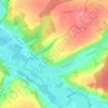 Topografische kaart Raye-sur-Authie, hoogte, reliëf