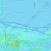 Topografische kaart Sliedrecht, hoogte, reliëf
