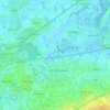 Topografische kaart 9170, hoogte, reliëf