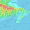 Topografische kaart East Honolulu, hoogte, reliëf