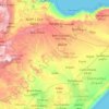 Topografische kaart Somali, hoogte, reliëf