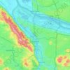 Topografische kaart Portland, hoogte, reliëf
