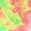 Topografische kaart Höörs kommun, hoogte, reliëf