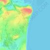 Topografische kaart Penarth, hoogte, reliëf