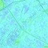 Topografische kaart Oostkerke, hoogte, reliëf
