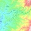 Topografische kaart Poroto, hoogte, reliëf