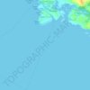 Topografische kaart Peggys Cove, hoogte, reliëf