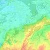 Topografische kaart Maria Hoop, hoogte, reliëf
