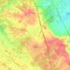 Topografische kaart Thénac, hoogte, reliëf