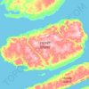 Topografische kaart Île Vanier, hoogte, reliëf