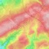 Topografische kaart Francorchamps, hoogte, reliëf