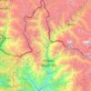 Topografische kaart Bigu, hoogte, reliëf