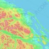 Topografische kaart Area G (Saltair / Gulf Islands), hoogte, reliëf