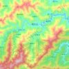 Topografische kaart 璜田乡, hoogte, reliëf