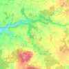 Topografische kaart Messeux, hoogte, reliëf