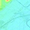 Topografische kaart Staythorpe CP, hoogte, reliëf