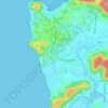 Topografische kaart Anjuna, hoogte, reliëf