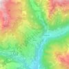 Topografische kaart Doues, hoogte, reliëf