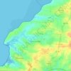 Topografische kaart Nieul-sur-Mer, hoogte, reliëf