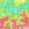Topografische kaart Olloy-sur-Viroin, hoogte, reliëf