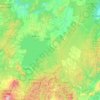 Topografische kaart Taupō District, hoogte, reliëf