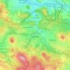 Topografische kaart Šluknov, hoogte, reliëf
