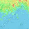 Topografische kaart Kotka, hoogte, reliëf