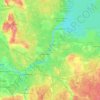 Topografische kaart Neva, hoogte, reliëf