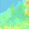 Topografische kaart Gatúnsee, hoogte, reliëf