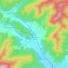 Topografische kaart Muránska Dlhá Lúka, hoogte, reliëf