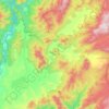 Topografische kaart Benambra, hoogte, reliëf