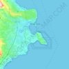 Topografische kaart Syrakus, hoogte, reliëf
