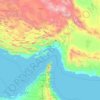 Topografische kaart Hormozgan, hoogte, reliëf