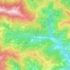 Topografische kaart Borgomaro, hoogte, reliëf